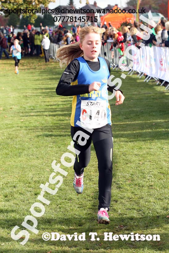 Girls under-13s Northern Cross Country Relays. Photo: David T. Hewitson/Sports for All Pics